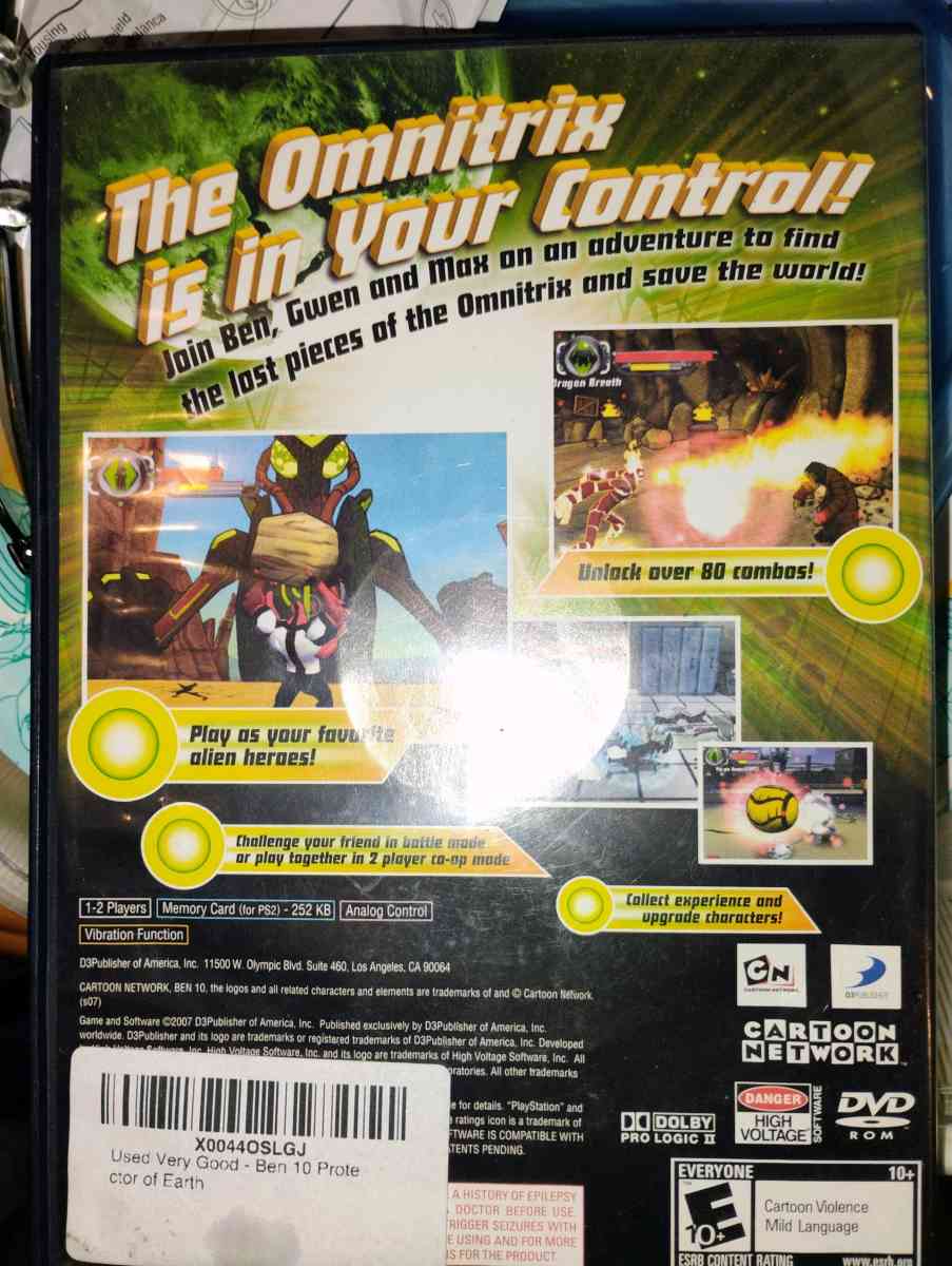 Ben 10 Protector of the Universe PlayStation 2Game - Kirkwood, Delaware - FleaMarketBay