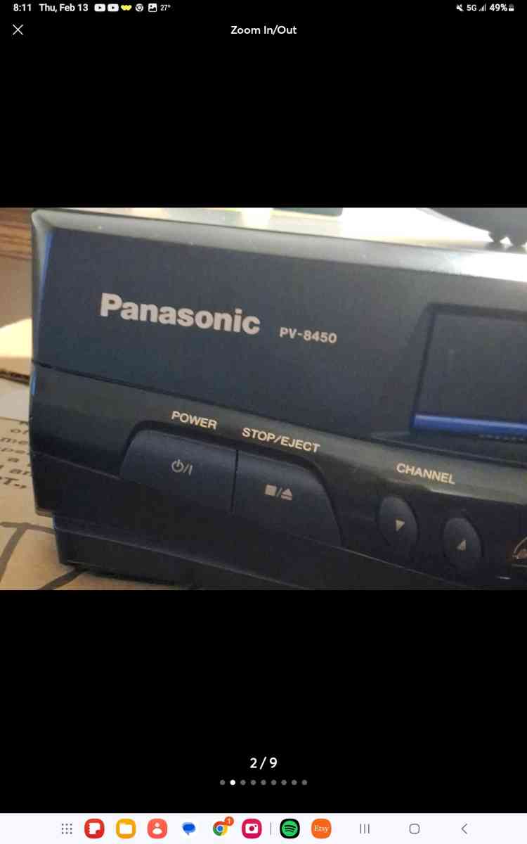 Panasonic vhs player PV 8450 - Borger, Texas - FleaMarketBay