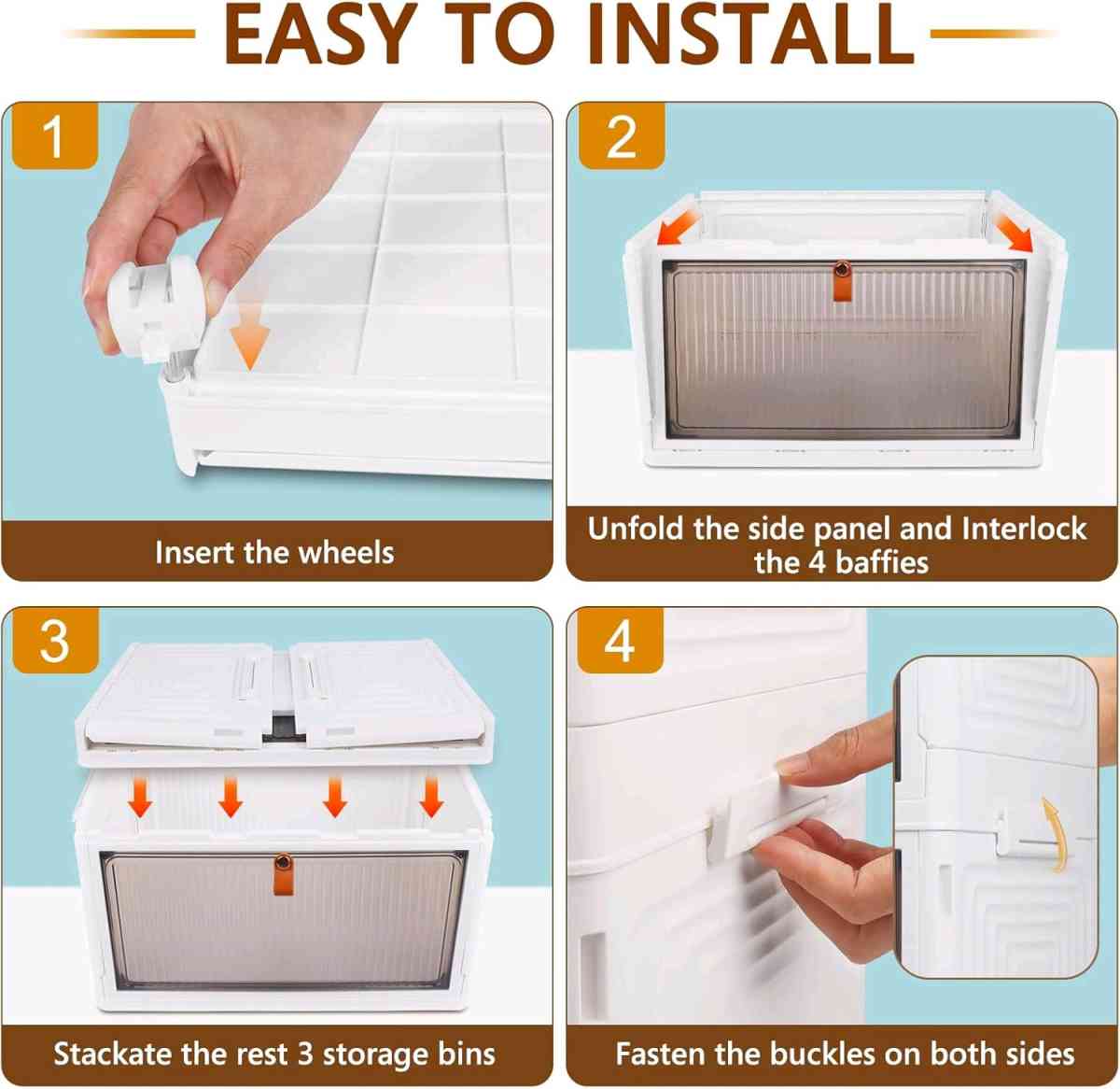 Amazon 4 tier magnetic drawer rack storage bin collapsible - Detroit, Michigan - FleaMarketBay