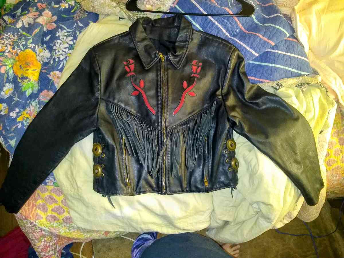 Vintage Leather Moto Jacket  genuine heavy leather - Augusta, Georgia - FleaMarketBay