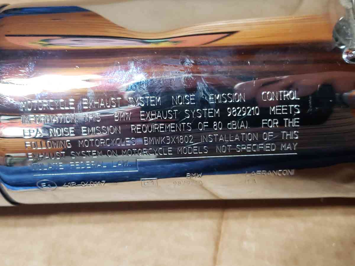 BMW R18  Roctane OEM EXHAUST Muffler Silencer 9829210 - San Antonio, Texas - FleaMarketBay