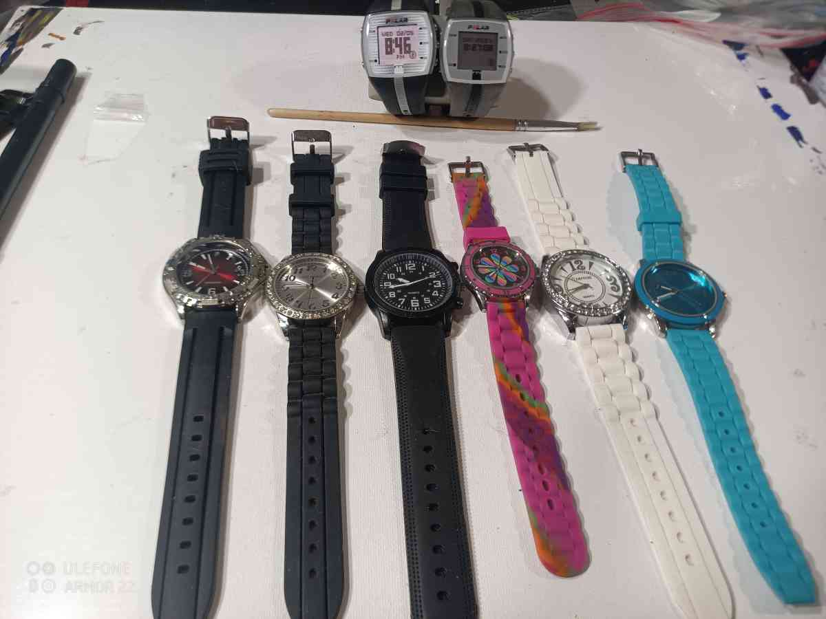 Silicone  Rubber Plastic Watches 10 Each - North Miami Beach, Florida - FleaMarketBay