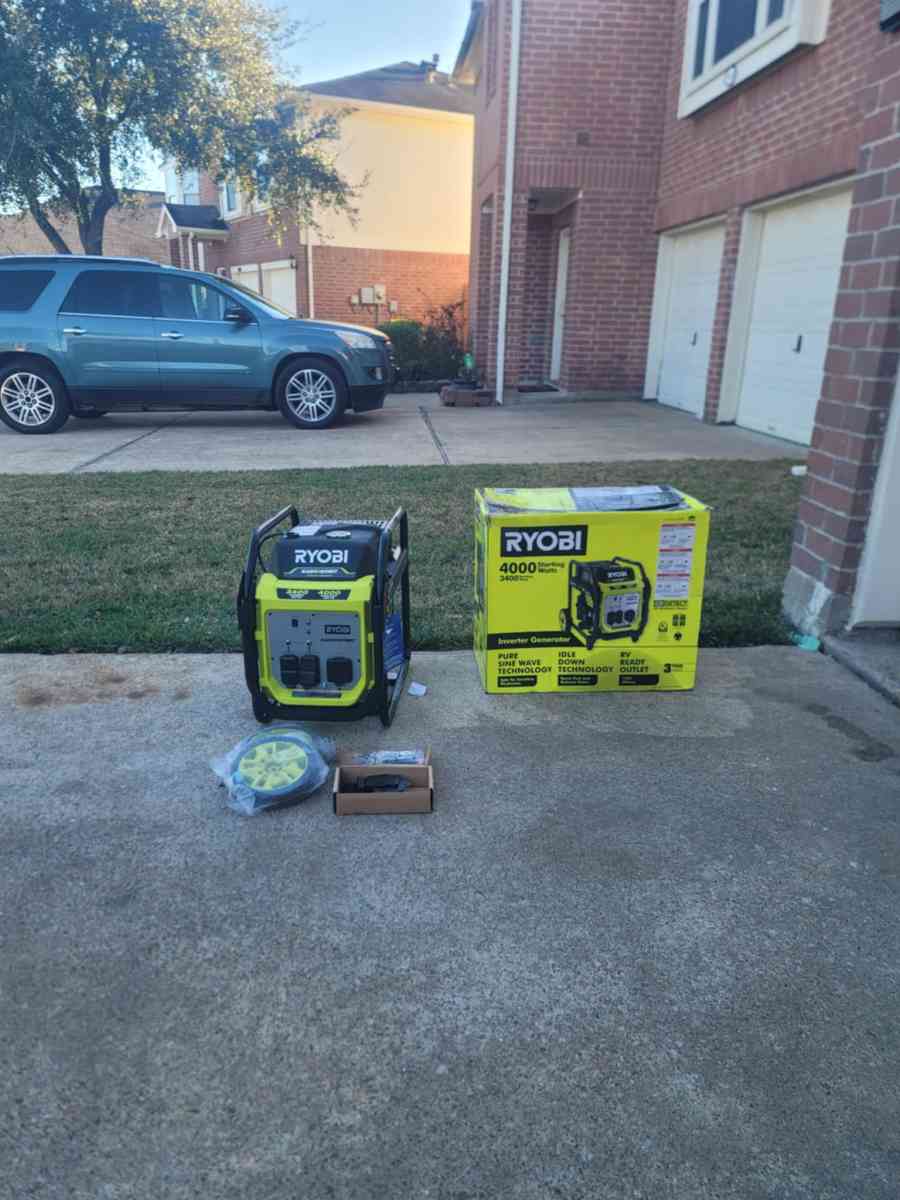 Generador Ryobi 4000 Watts Nuevo Trabajando Muy bien - Houston, Texas - FleaMarketBay