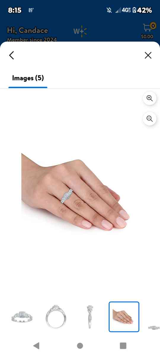 stunning vintage antique style certified diamond ring - Hartsville, South Carolina - FleaMarketBay