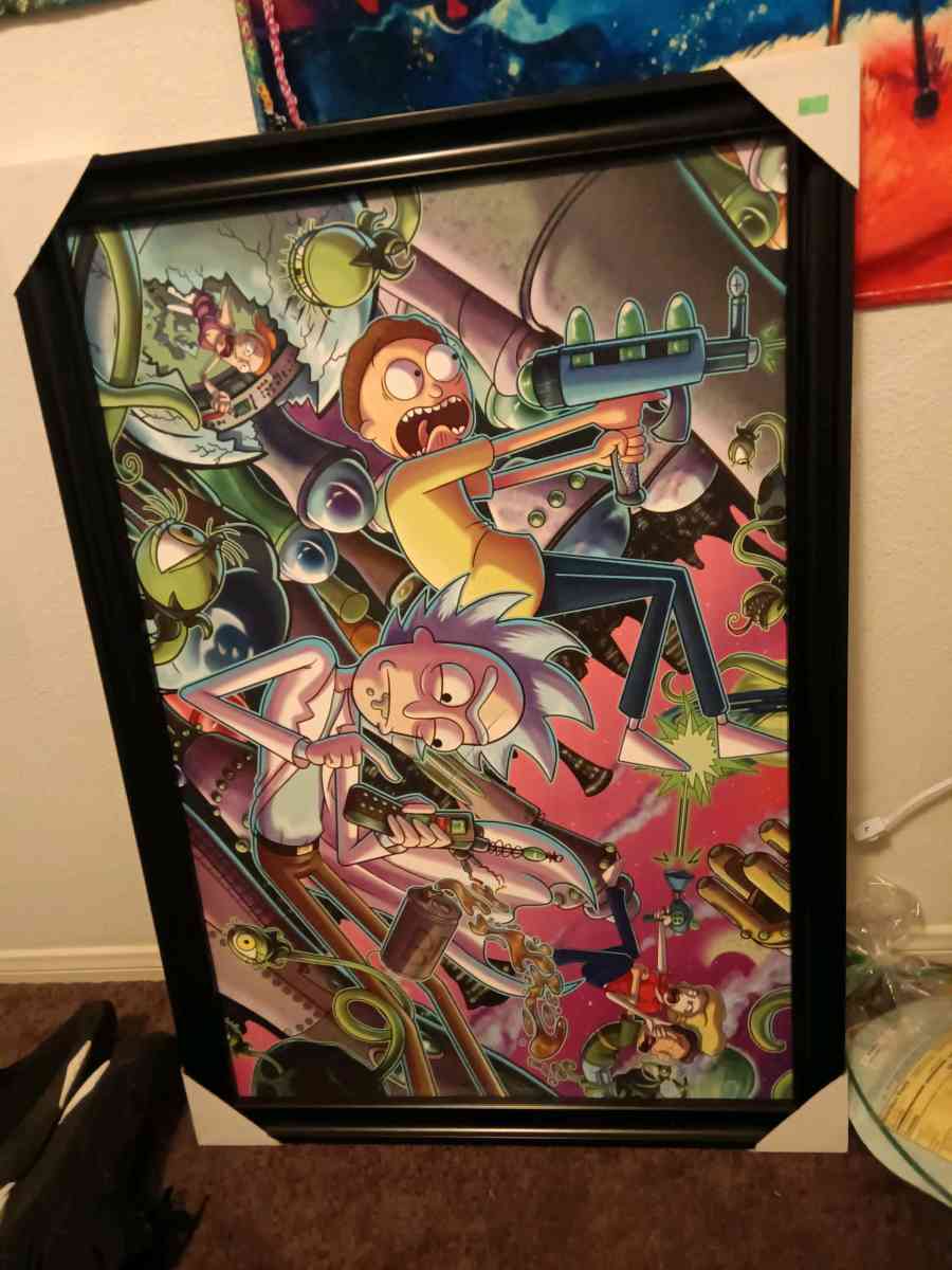 Rick and Morty painting
