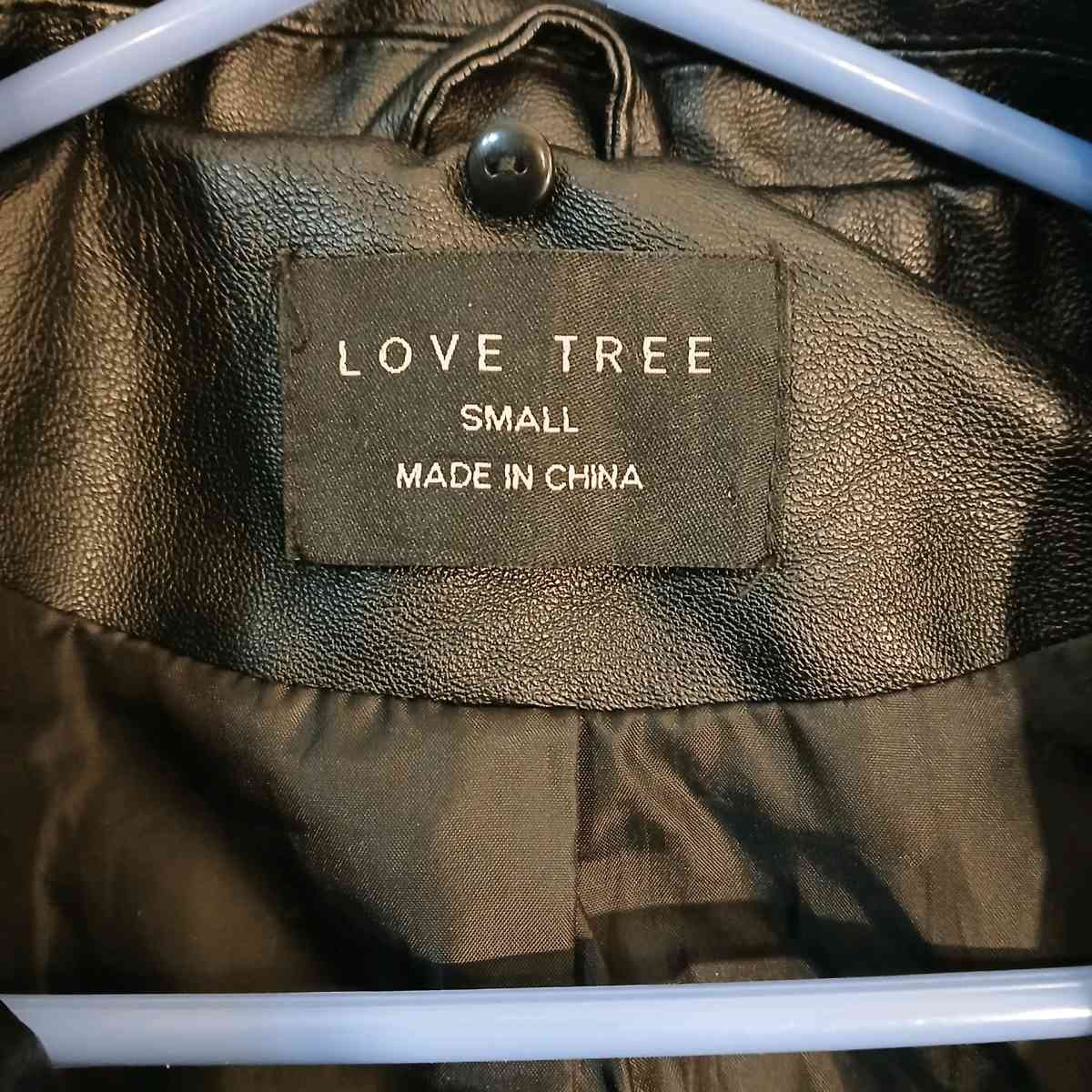 Love Tree Black Leather Jacket for Women Size S - Indianapolis, Indiana - FleaMarketBay