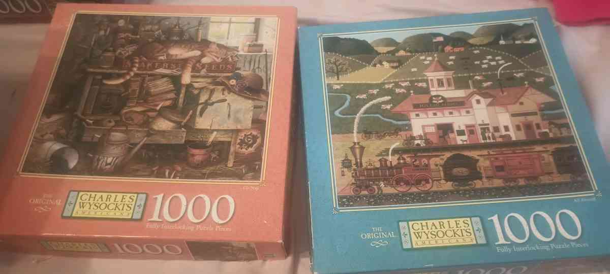 charles wysocki puzzles I have 20 of them all the pieces - Kalamazoo, Michigan - FleaMarketBay