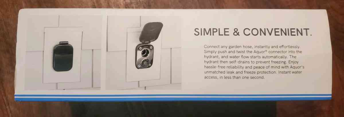 Aquor  House Hydrant V2  Outdoor Faucet System  Slate Gray - Plano, Texas - FleaMarketBay