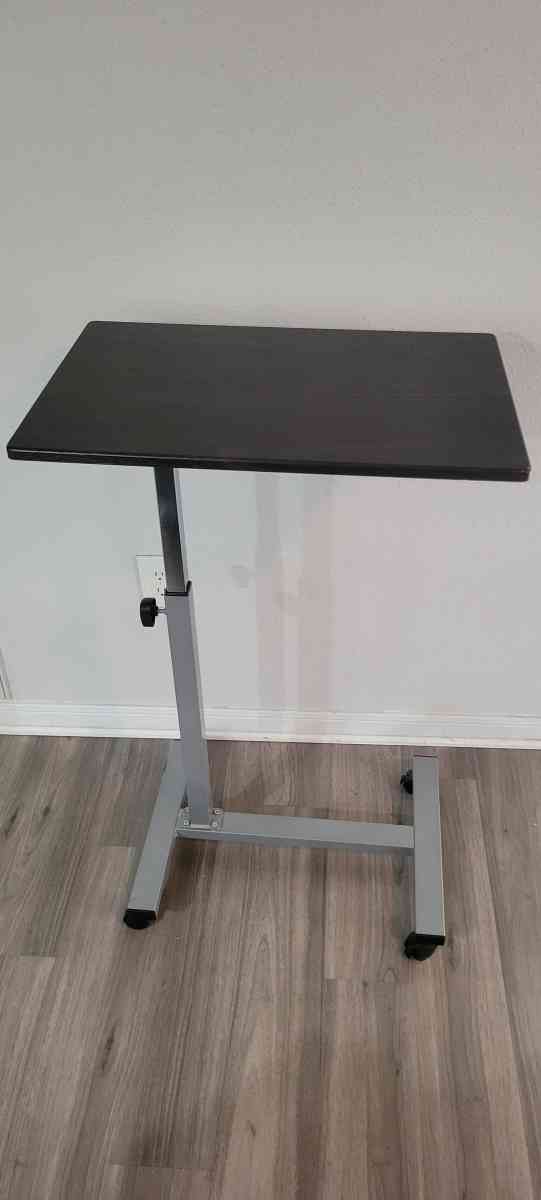 Adjustable Overbed Bedside Table With Wheels - Houston, Texas - FleaMarketBay
