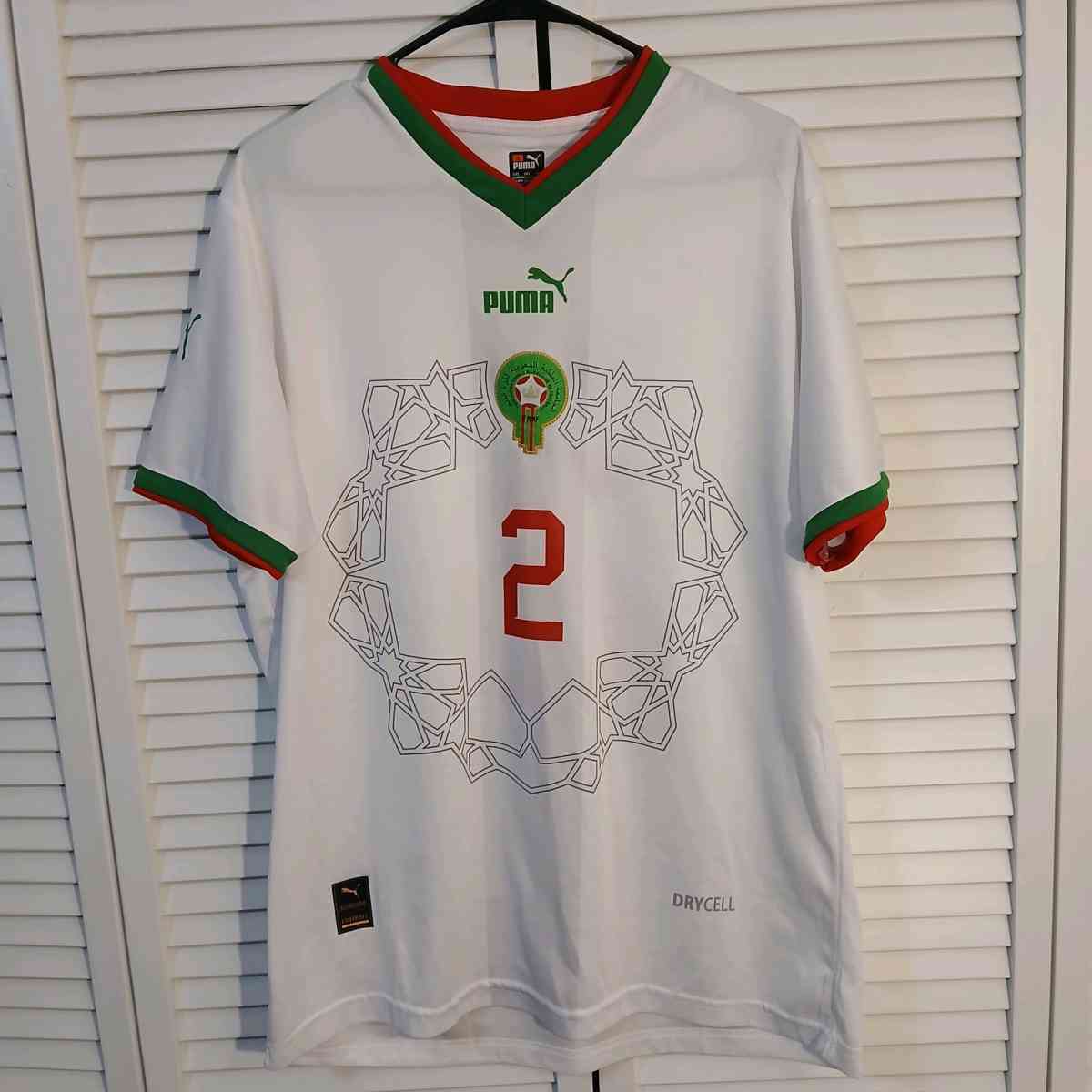 Authentic World Cup Morocco Hakimi Jersey Size 3XL - Indianapolis, Indiana - FleaMarketBay
