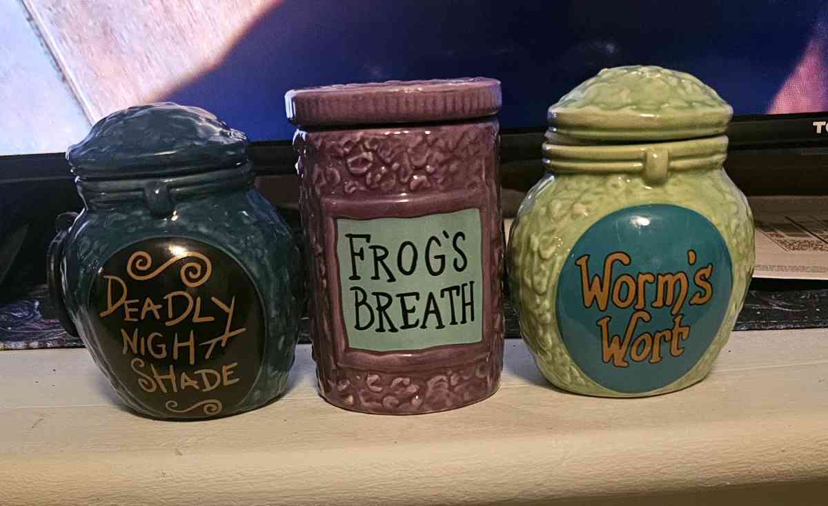 nightmare before christmas  Sallys potion trinket jars - Peachtree City, Georgia - FleaMarketBay