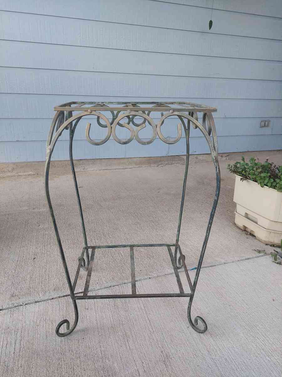 Antique French Victorian Gilt Wire Garden Plant Stands - Austin, Texas