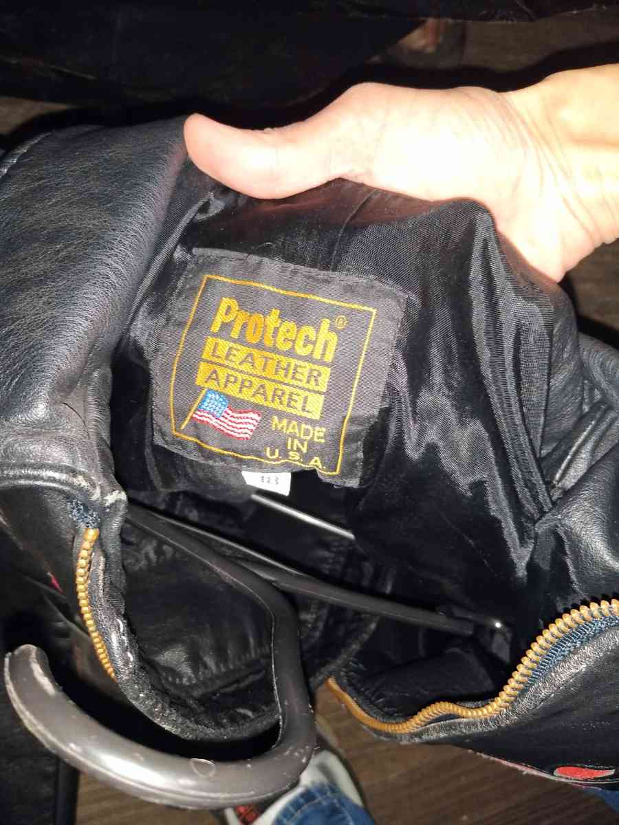 Vintage Leather Moto Jacket  genuine heavy leather - Augusta, Georgia - FleaMarketBay