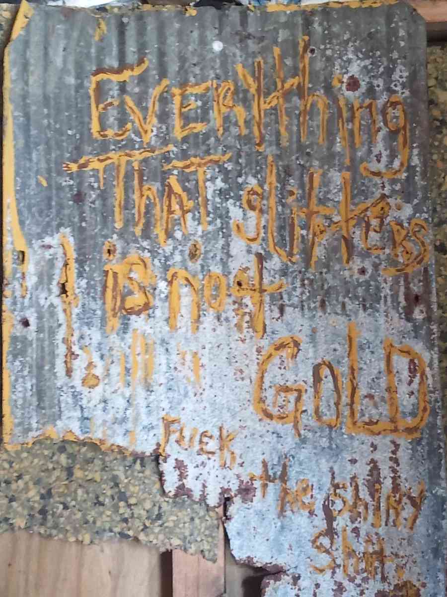 Tin roof Sign from 1930s - Whitwell, Tennessee - FleaMarketBay