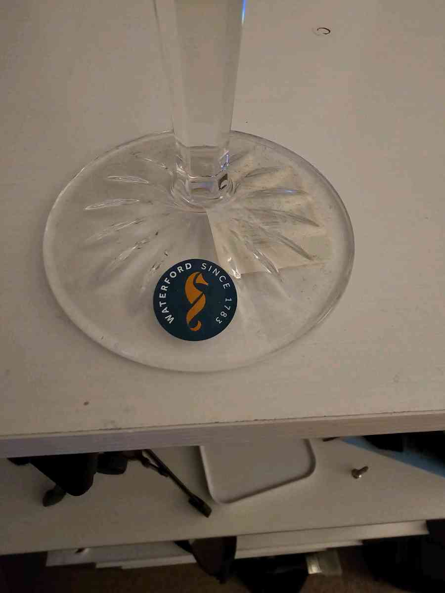 Waterford black crystal wine goblets - Peachtree City, Georgia - FleaMarketBay