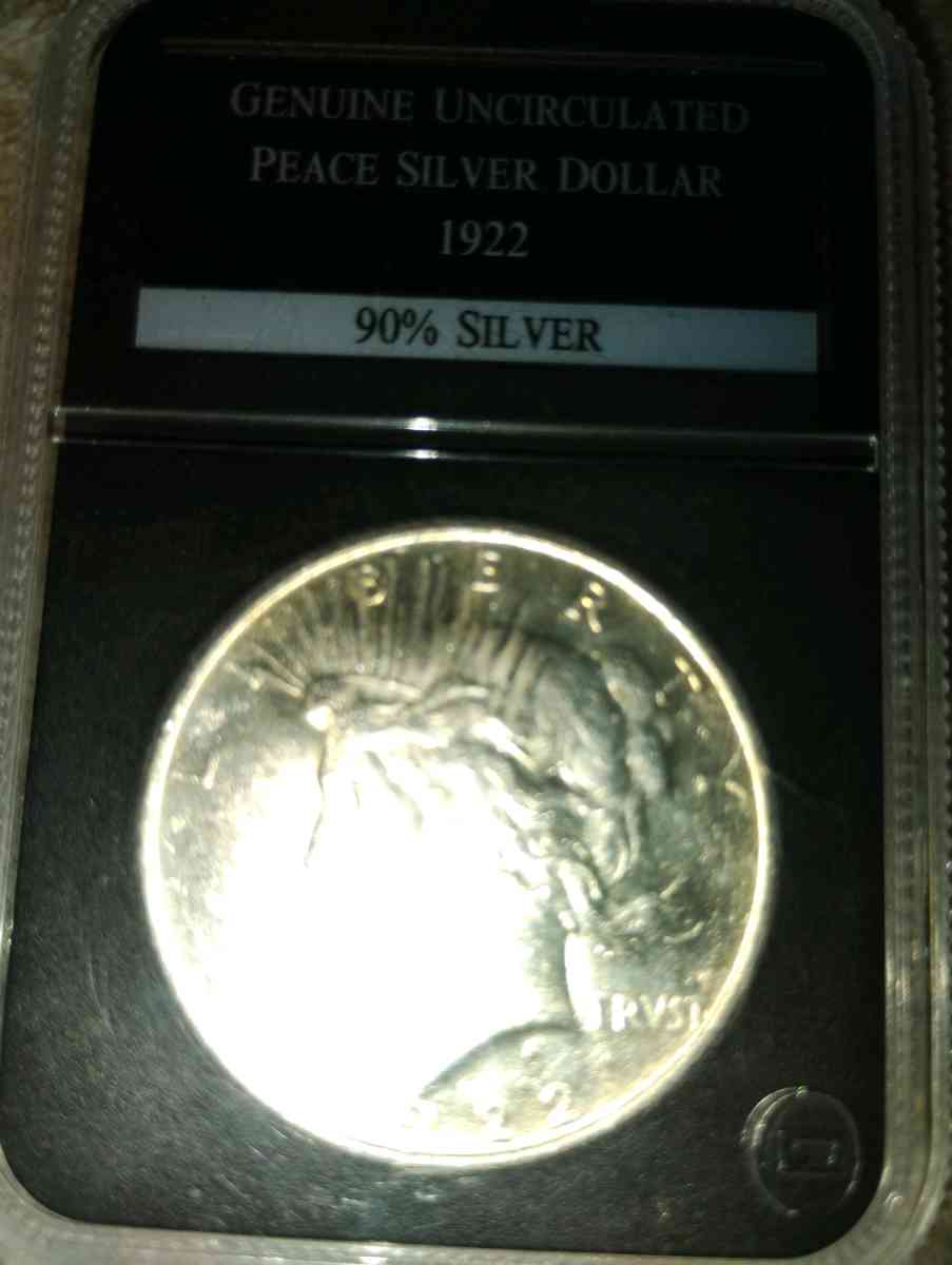1922 peace silver dollar uncirculated - Jasper, Alabama - FleaMarketBay