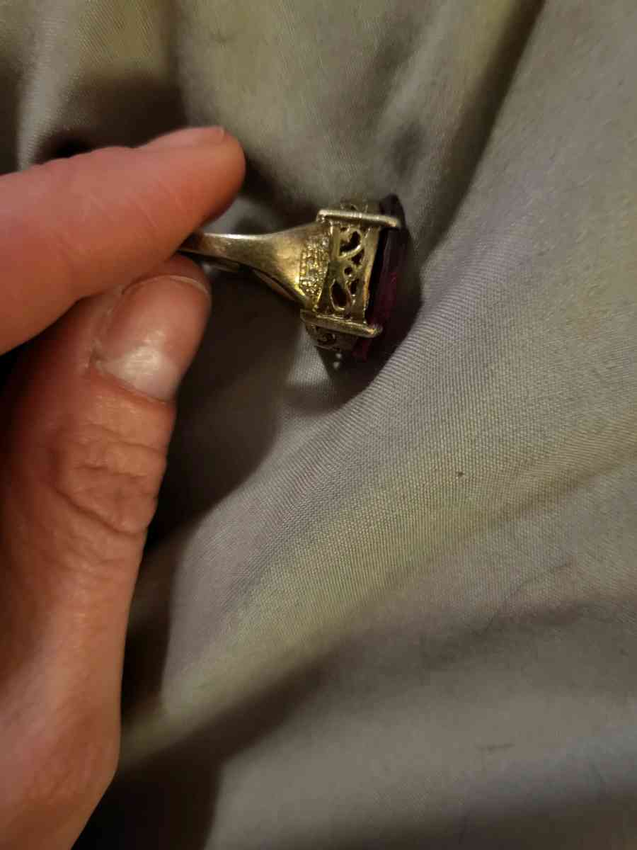 Sterling silver ruby ring - Morrilton, Arkansas - FleaMarketBay