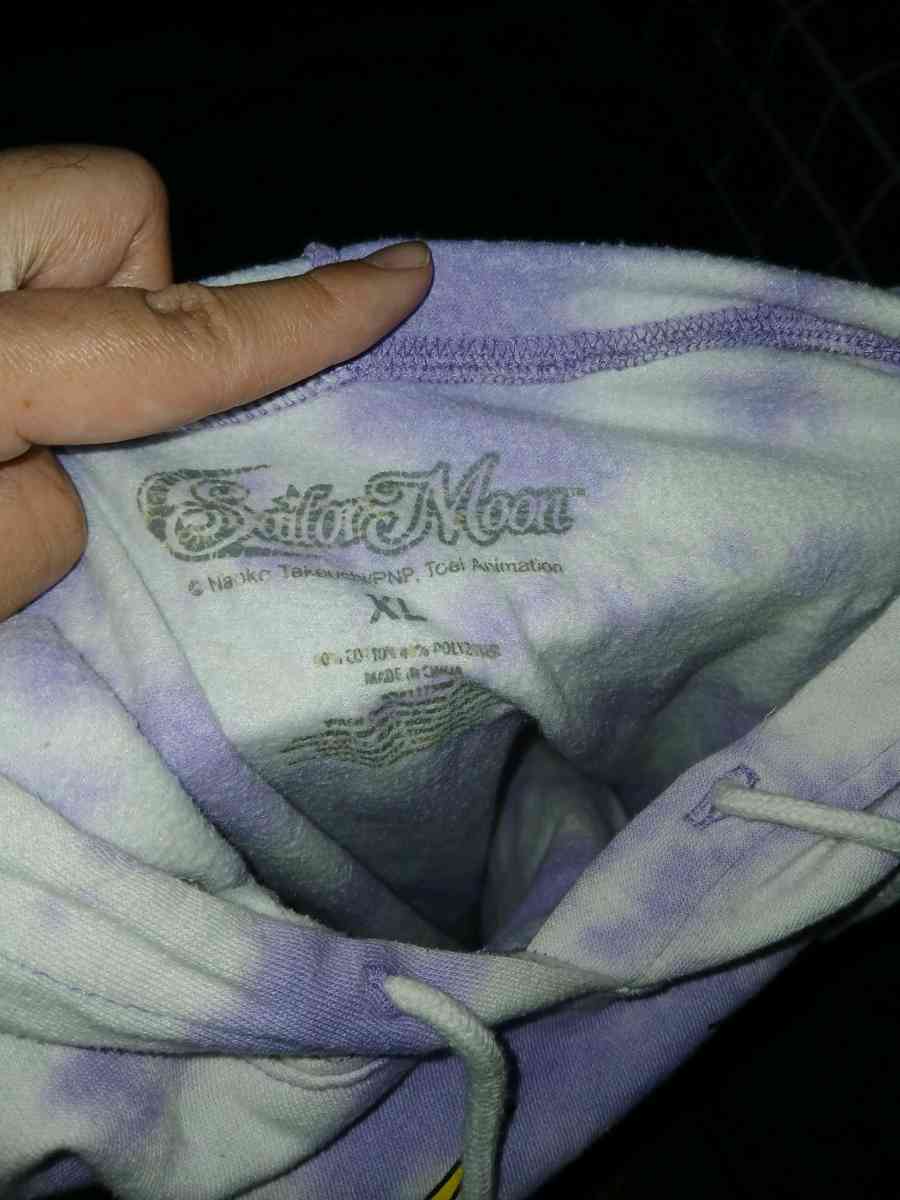 Sailor Moon Naoko Takeuchi Tie Dye Hoodie Sweatshirt Size XL - North Hollywood, California - FleaMarketBay