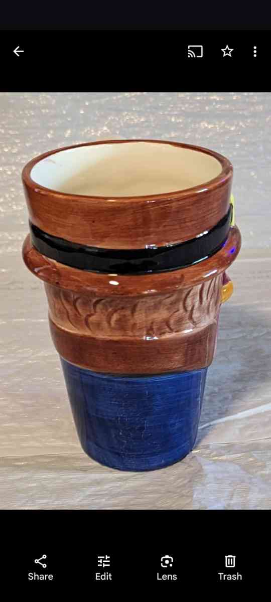 Rare Vintage Thanksgiving WCL Ceramic Turkey Mug - Phoenix, Arizona - FleaMarketBay