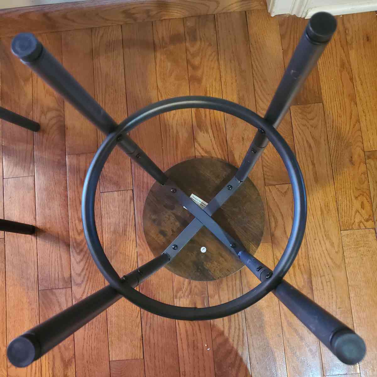 2 Bar Stools Color Brown Top  Black Legs  RRR Furniture - Rock Island, Tennessee - FleaMarketBay