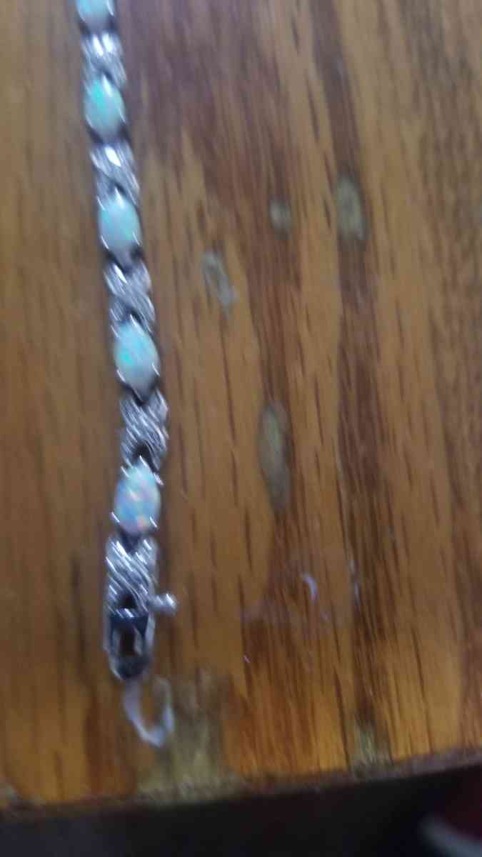 Opal and Diamond Tennis Bracelet - Hudson, New Hampshire - FleaMarketBay