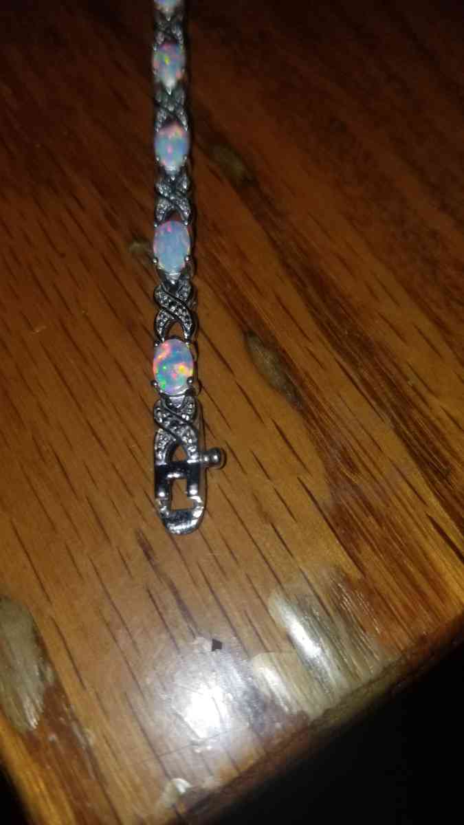 Opal and Diamond Tennis Bracelet - Hudson, New Hampshire - FleaMarketBay