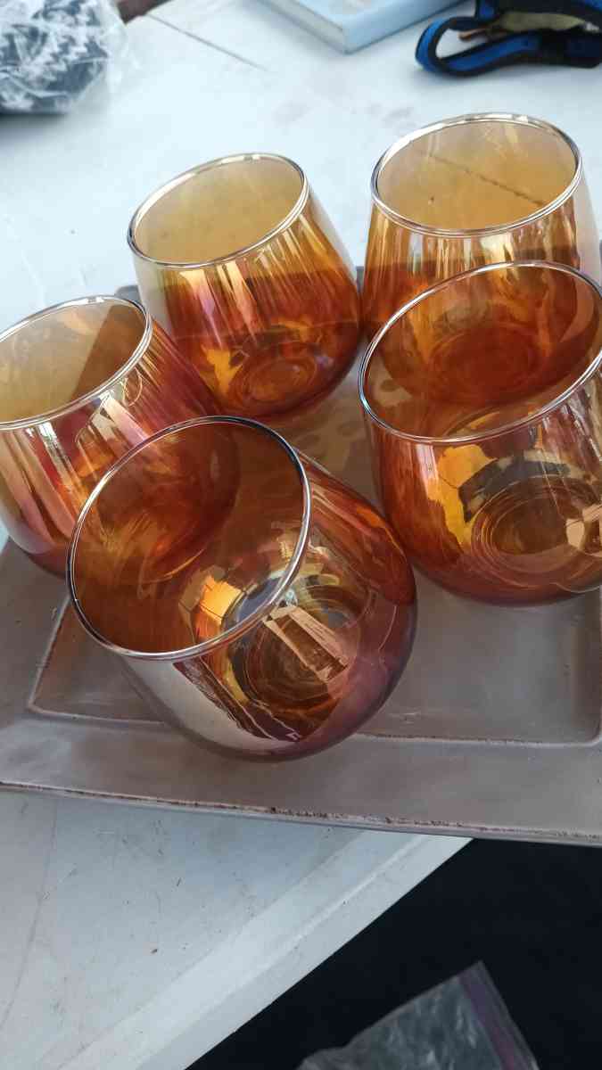 very good quality smoked glasses for 25 5 pieces - Adelanto, California - FleaMarketBay