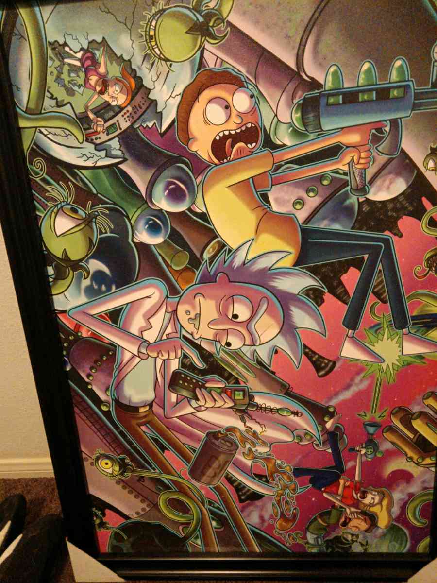 Rick and Morty painting - California City, California - FleaMarketBay