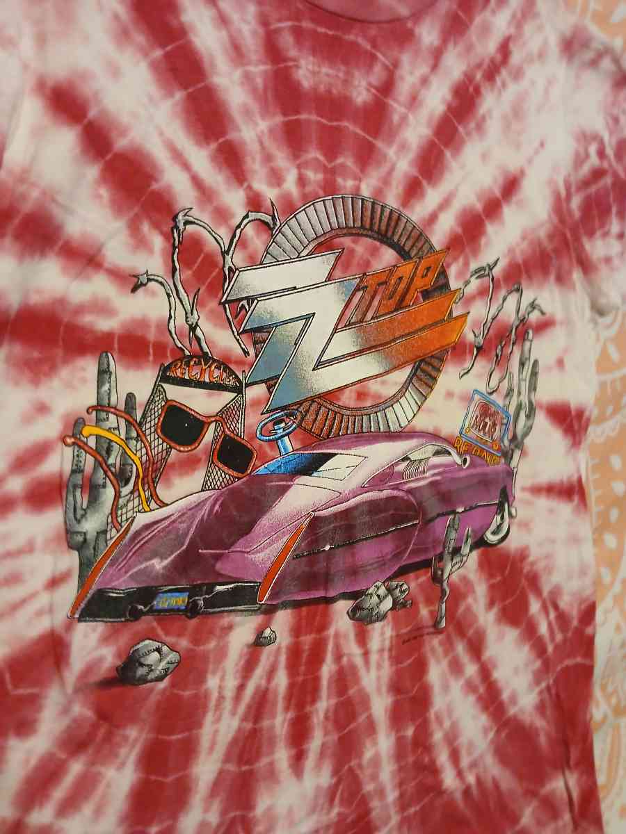 Vintage ZZ Top Recycler World Tour Mens Large Concert Tee - Jackson, Michigan - FleaMarketBay