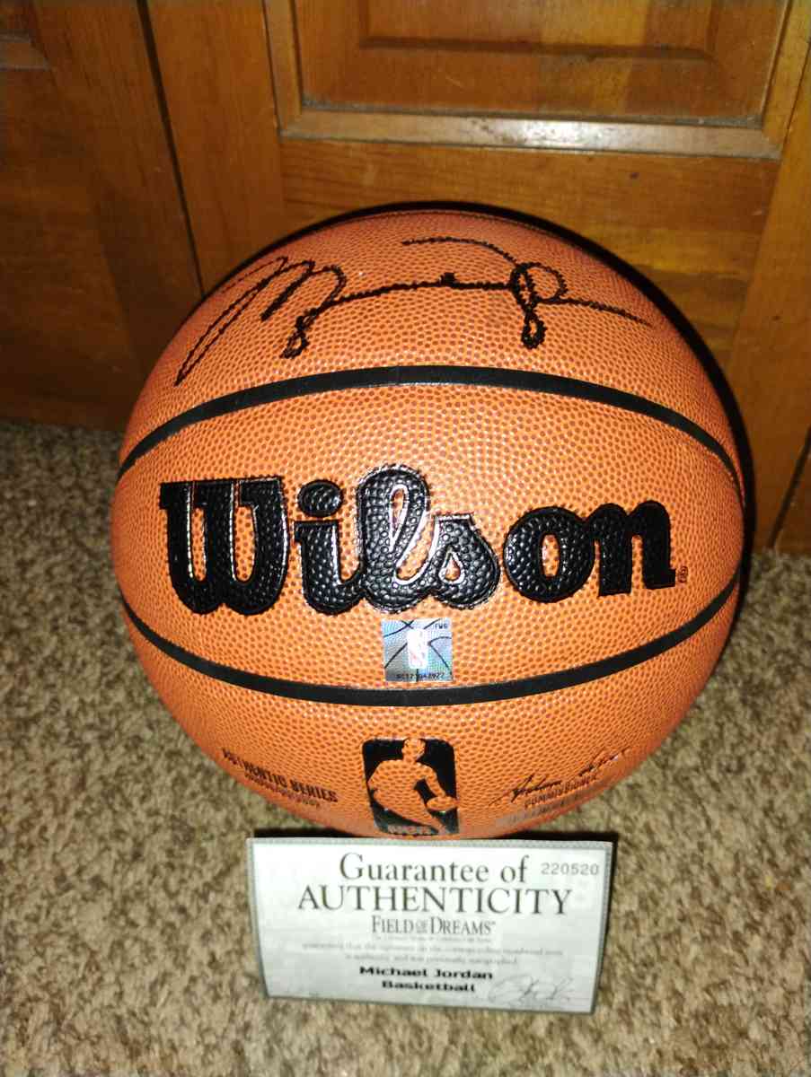 Michael Jordan signed basketball - Clinton Township, Michigan