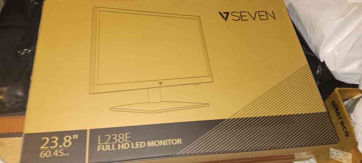 NEW STILL IN BOX V7 L238E full HD LED 24inch monitor - Denver, Colorado - FleaMarketBay