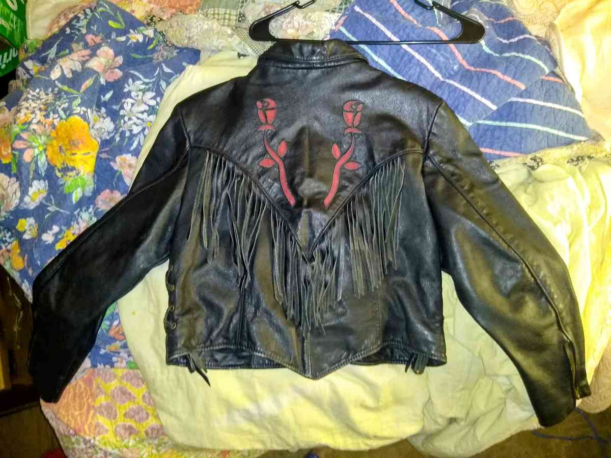 Vintage Leather Moto Jacket  genuine heavy leather - Augusta, Georgia - FleaMarketBay