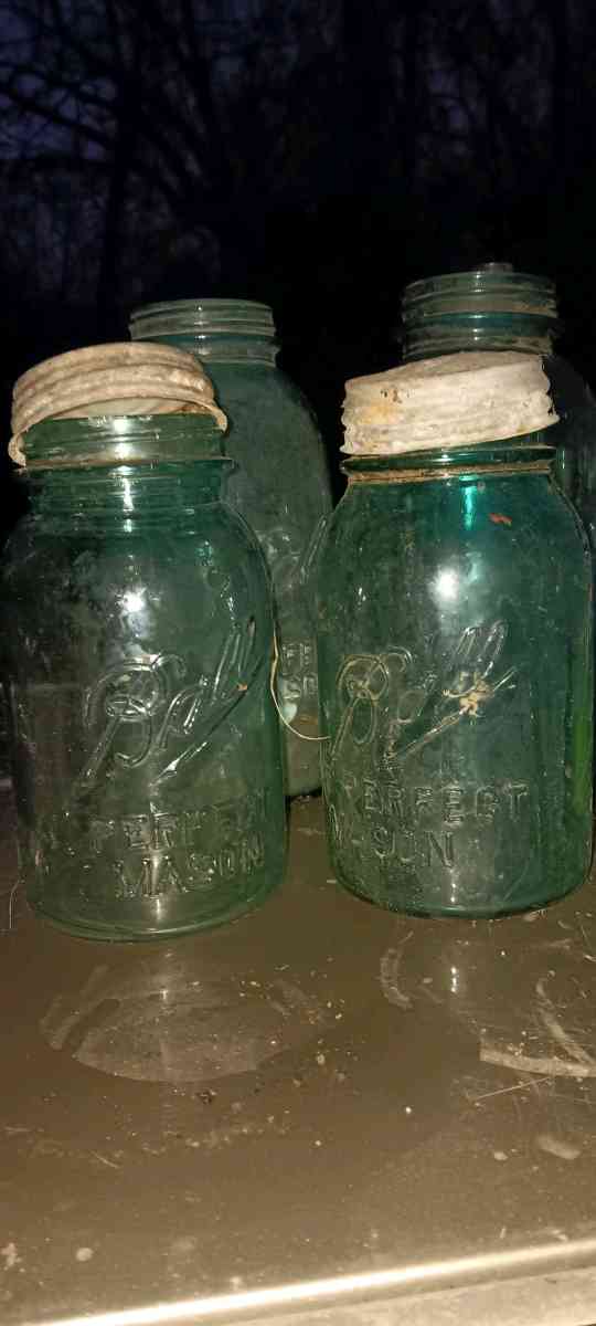Vintage bottles an jars