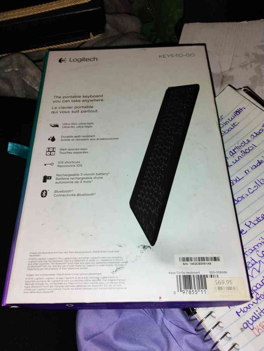 Logitech KeystoGo 92000698 Ultra Portable Bluetooth keyboard - Kirkwood, Delaware - FleaMarketBay