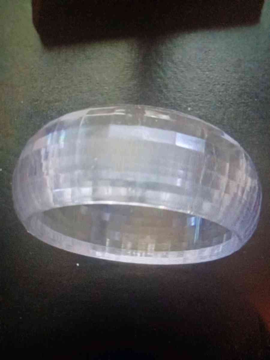 clear lucite bangle