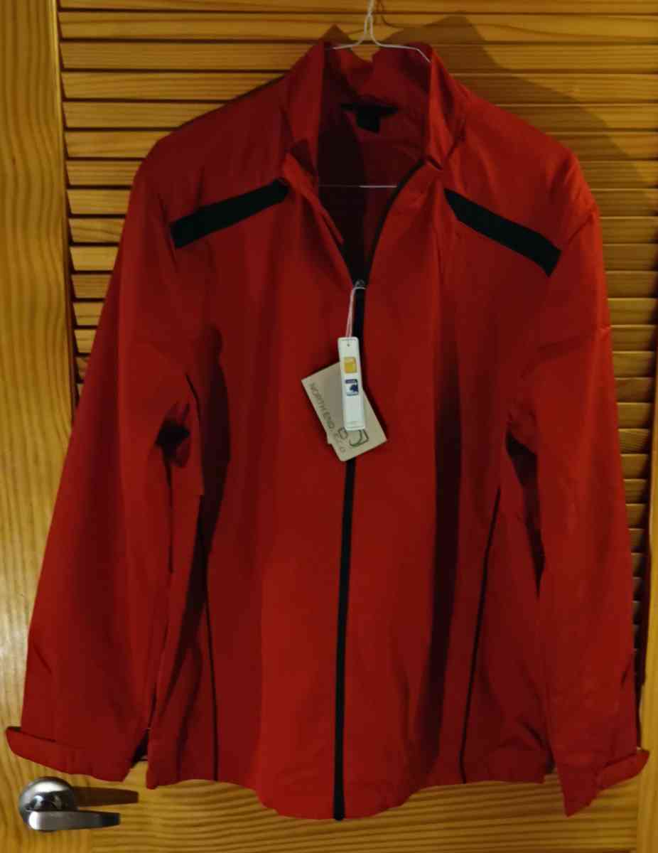 Red and Black Mens Lightweight Zip Jacket - Richmond, Virginia
