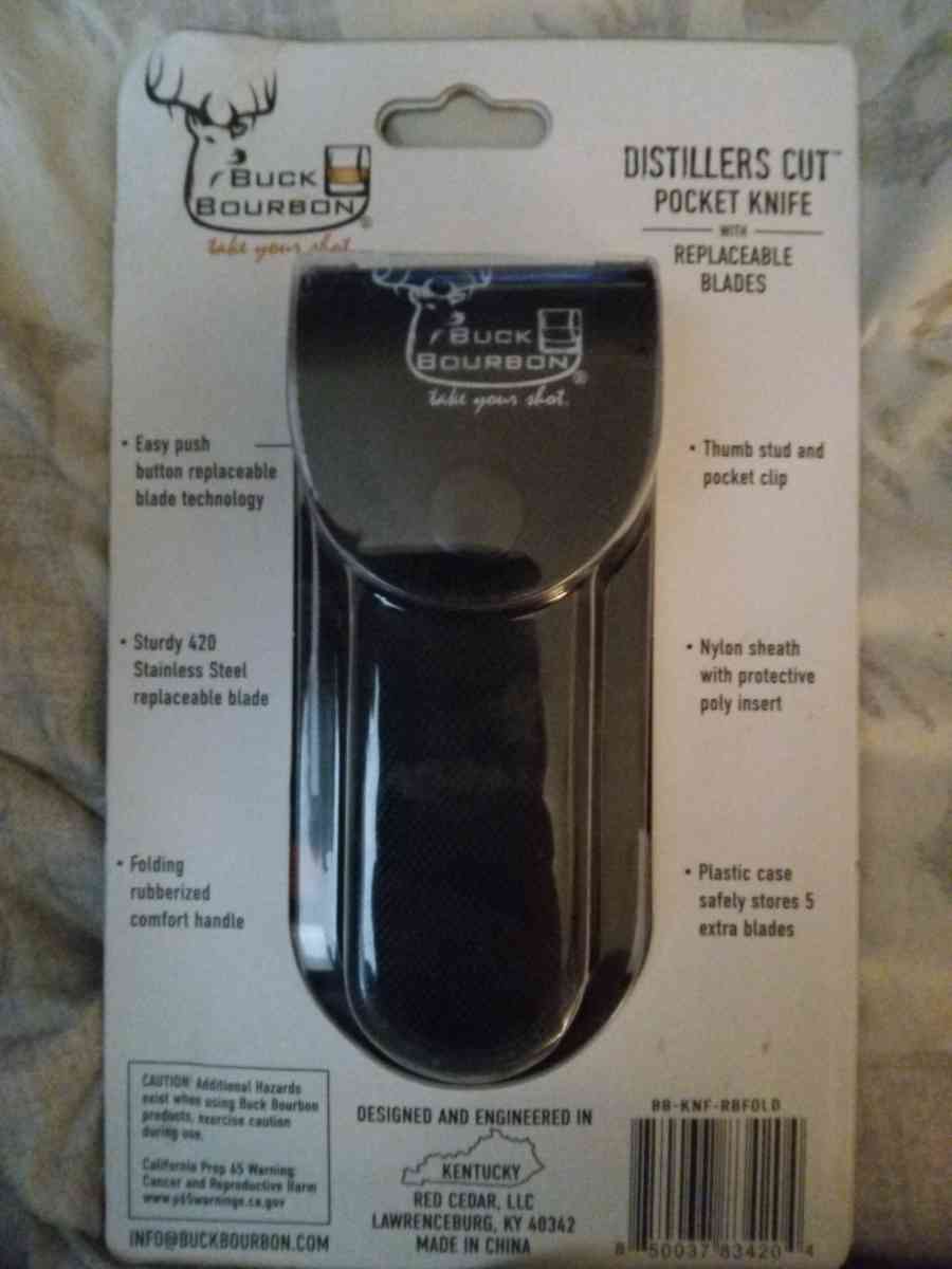 Buck Bourbon Distillers Cut pocket knife - Paragould, Arkansas - FleaMarketBay