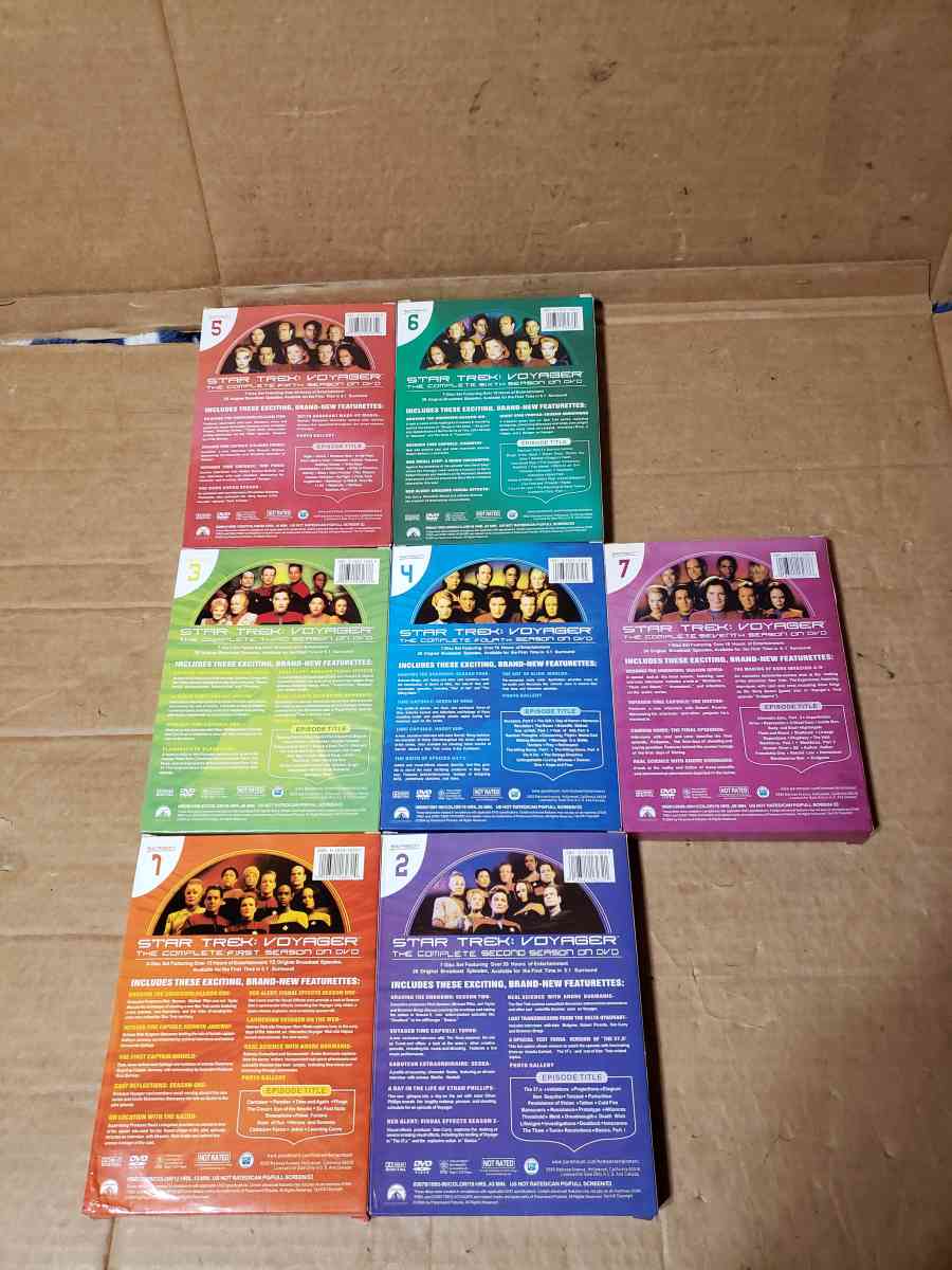 Star Trek Voyager  Full Series Seasons 1 7 Disc DVD Set New - San Antonio, Texas - FleaMarketBay