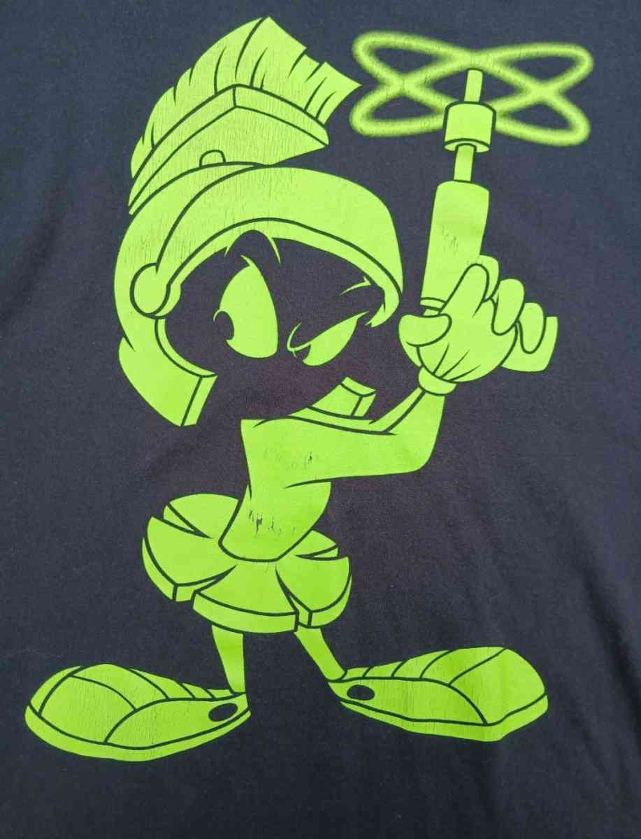 Y2K Looney Tunes Marvin The Martin Mens XL Graphic Tee - Jackson, Michigan - FleaMarketBay