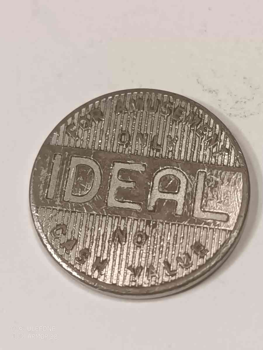 OLD IDEAL AMUSEMENT TOKEN NICKEL - North Miami Beach, Florida - FleaMarketBay