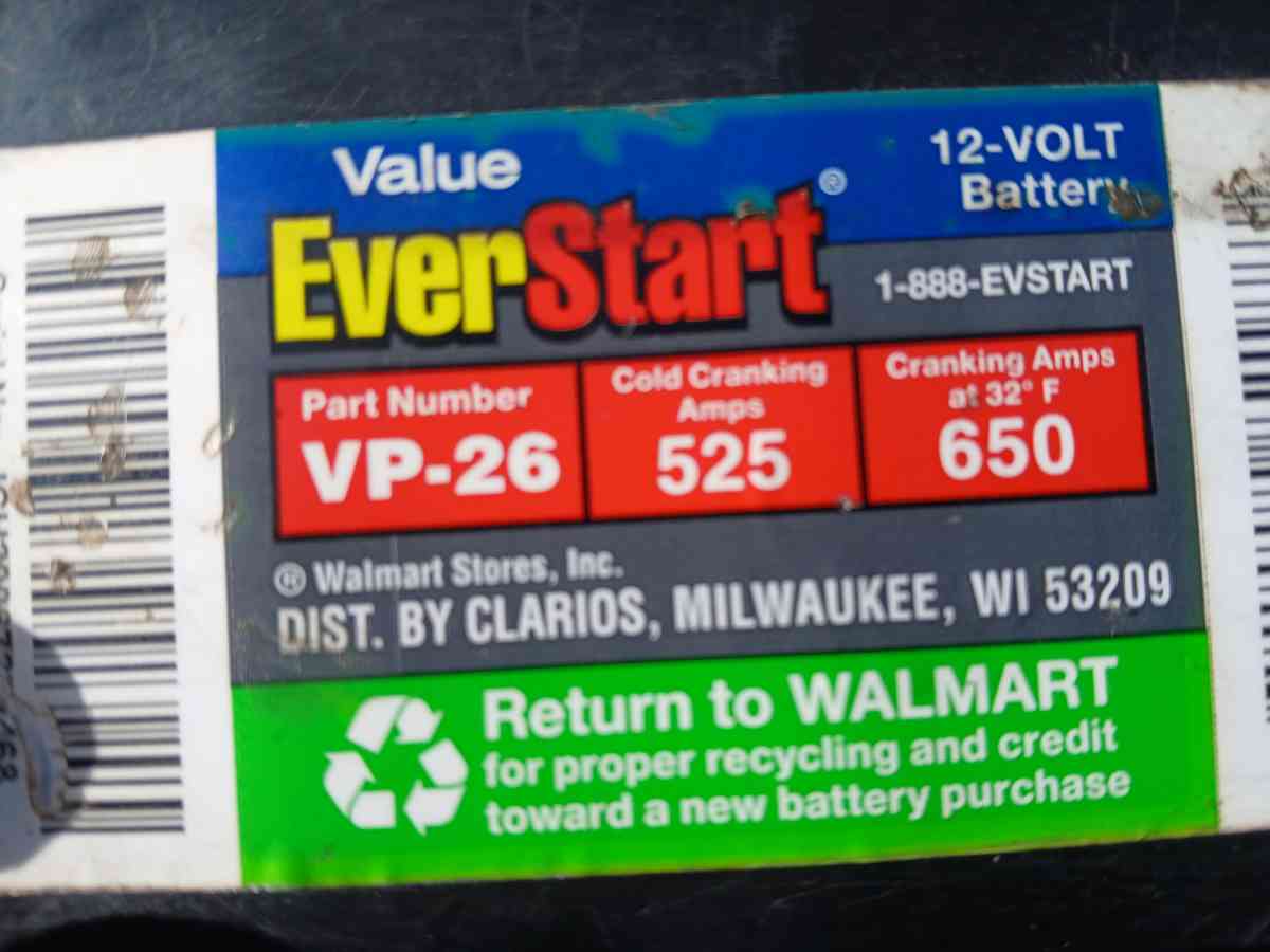 EverStart Battery - Memphis, Tennessee - FleaMarketBay