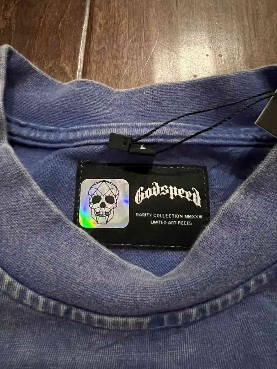 Godspeed Artificial Love TShirt Royal Washed - Union, New Jersey - FleaMarketBay