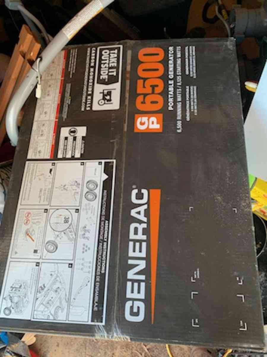 Generac 6500 Gas Portable Generator New - Florence, South Carolina - FleaMarketBay