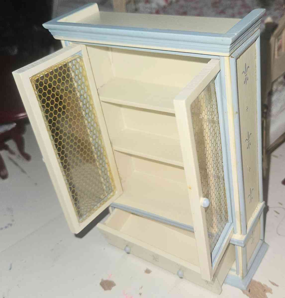 Beige Dollhouse Display Cabinet - Rochester, New Hampshire - FleaMarketBay