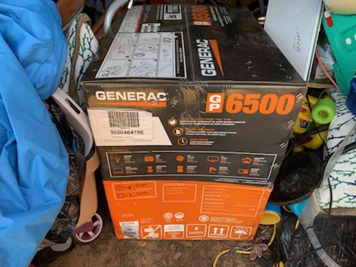 Generac 6500 Gas Portable Generator New - Florence, South Carolina - FleaMarketBay
