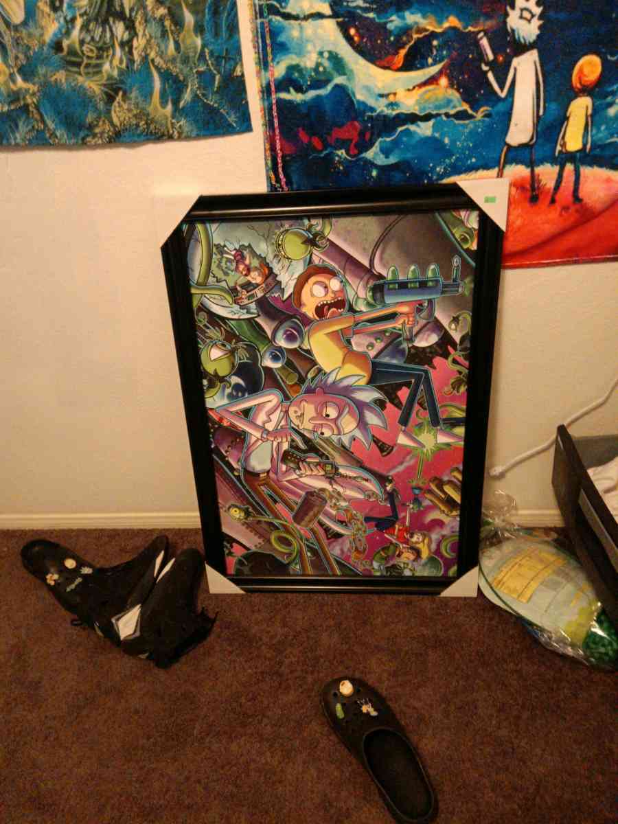 Rick and Morty painting - California City, California - FleaMarketBay
