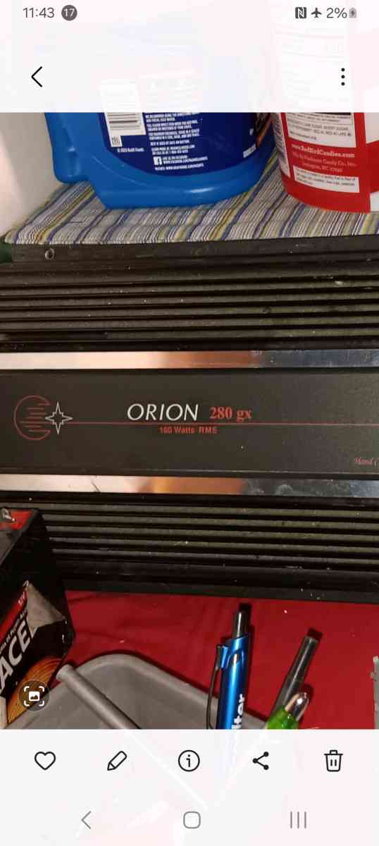 orion 280 gx moon and stars amp - Alicia, Arkansas - FleaMarketBay