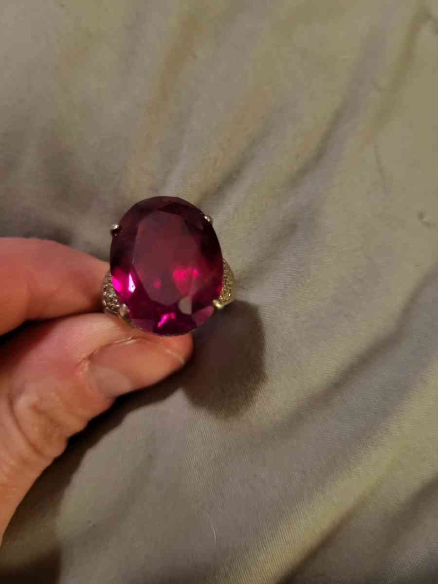 Sterling silver ruby ring - Morrilton, Arkansas - FleaMarketBay