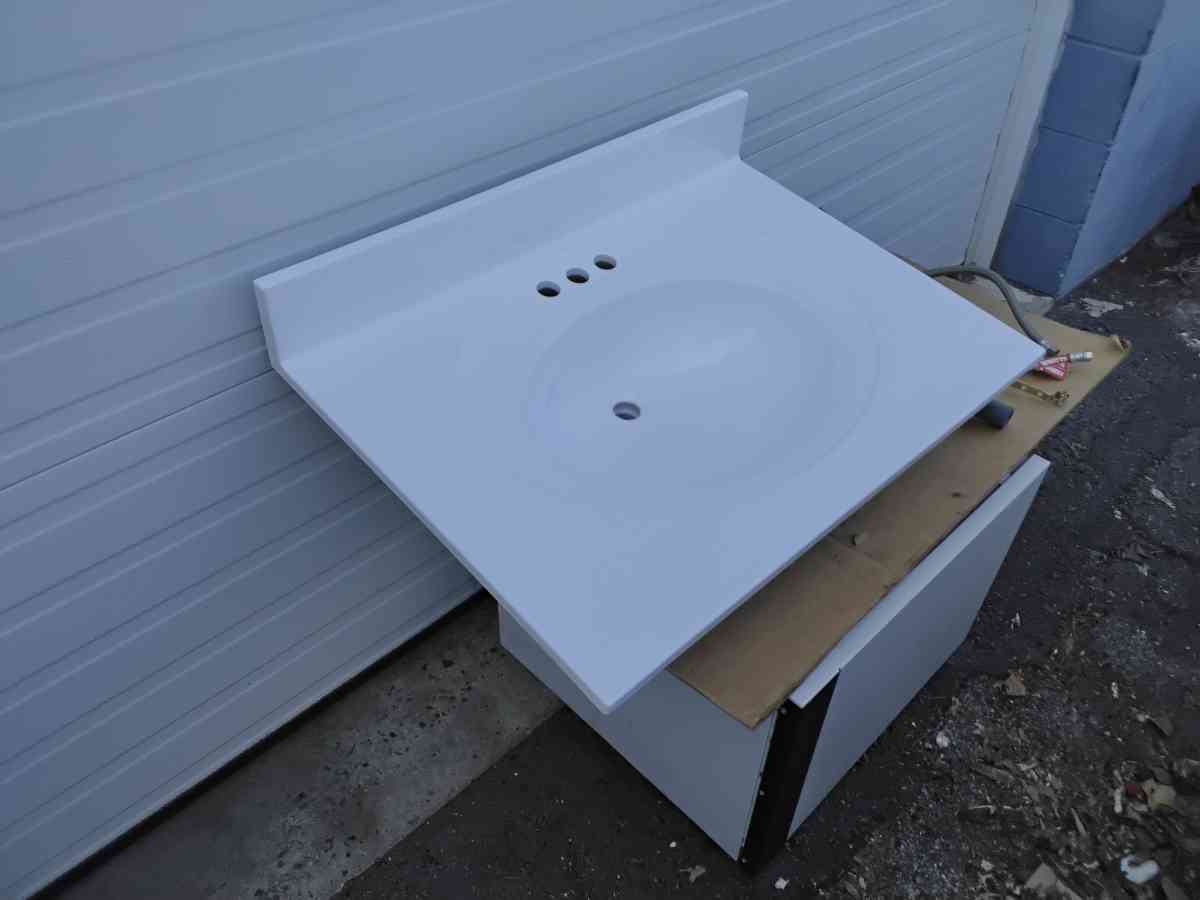 Nice White Vanity Top Bathroom Sink with Faucet New - Williamstown, New Jersey - FleaMarketBay
