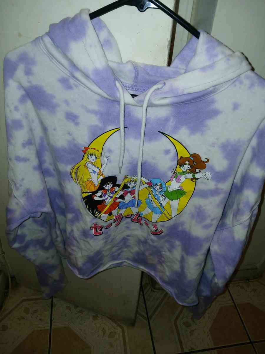 Sailor Moon Naoko Takeuchi Tie Dye Hoodie Sweatshirt Size XL - North Hollywood, California - FleaMarketBay